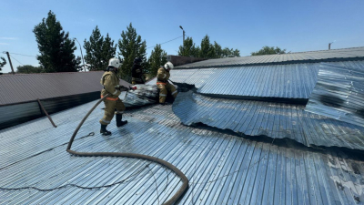 Кафе загорелось в Актюбинской области