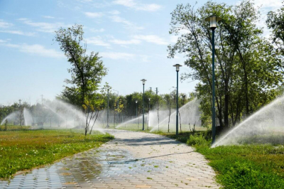 Локальные поливочные системы установили в Астане