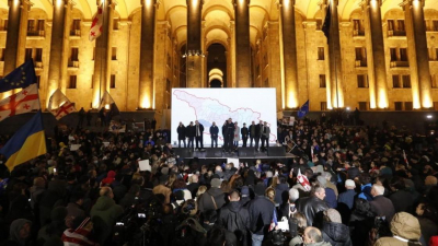 Протесты вновь вспыхнули в Грузии. На митинге появилась экоактивистка Грета Тунберг (фото)