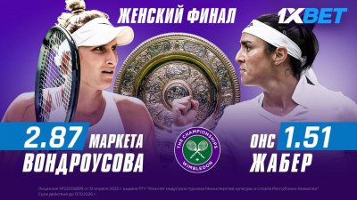 Женский финал "Уимблдона": аналитики 1XBET озвучили свой прогноз