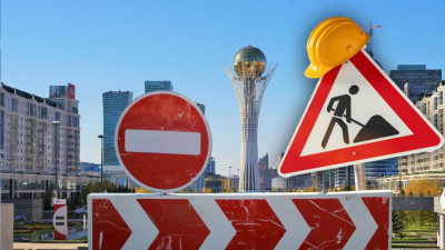 В Астане на полтора месяца перекроют движение по двум улицам