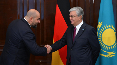 Касым-Жомарт Токаев принял председателя правления компании HMS Bergbau AG Денниса Швиндта