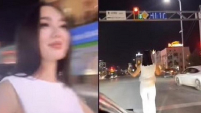Видео с танцами девушки-блогера на дороге заинтересовало полицейских Шымкента