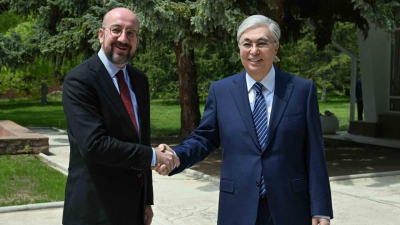 Токаев провел встречу с главой Евросовета Шарлем Мишелем