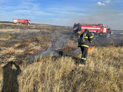 2 суток тушили пожар в Абайской области