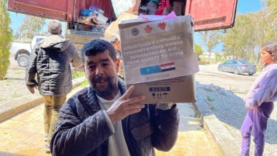 Пострадавшим от землетрясения сирийцам доставили вторую партию гуманитарной помощи из Казахстана