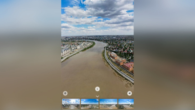 Проект &laquo;Атырау 360&raquo;: уровень воды в реки Жайык можно увидеть в панорамном формате