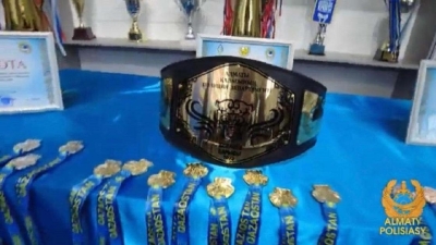В Алматы стал известен обладатель чемпионского пояса "Полиция Барысы-2023"