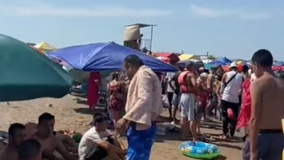 "Просто муравейник": переполненный отдыхающими пляж на Капшагае попал на видео