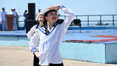 Военно-морские силы Казахстана отметили 28-ю годовщину поднятия флага