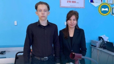 Темір-Батыр: школьник из Тараза изобрел робота-пожарного (видео)