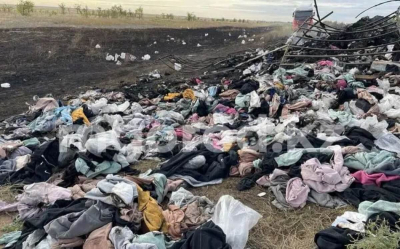 Тонны одежды из Кыргызстана сгорели на трассе в ЗКО