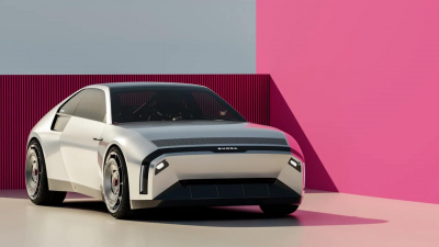 Skoda показала виртуальный спорткар в стиле легендарного купе 110 R