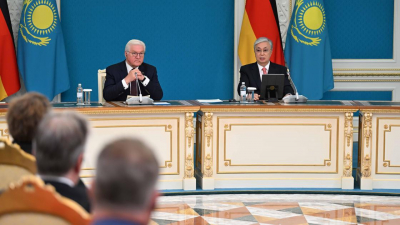 Токаев и Штайнмайер сделали совместное заявление для представителей СМИ