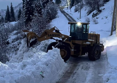Лавина перекрыла дорогу на Шымбулаке в Алматы (ВИДЕО)
