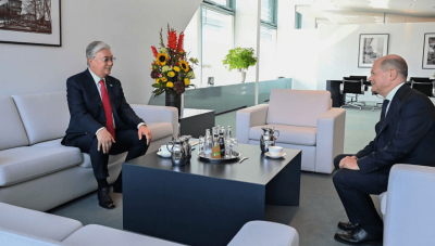 Токаев провел встречу с Канцлером Германии в формате тет-а-тет