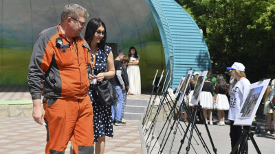 Компания "АрселорМиттал Темиртау" приняла участие в экологическом мероприятии "Эко-Арбат"