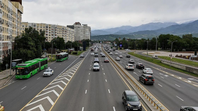 Новый участок дороги перекрыли на проспекте Аль-Фараби