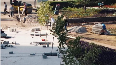 Преображение улицы Бейбитшилик в Астане показали на видео с дрона